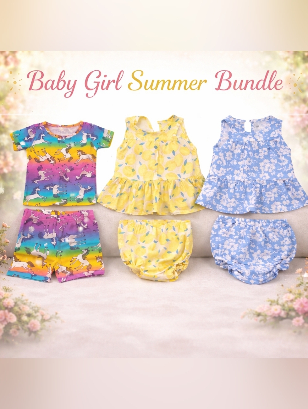 Baby Girl Outfit Bundle 6–12 Months – GAP & The Children’s Place